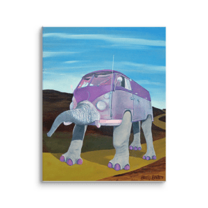 Pink Vanelephant Canvas Print