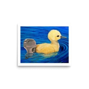 E.C. Art Print. Power Duck. Poster