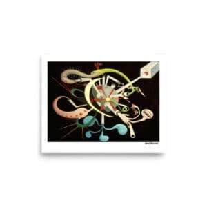 BTC. Art Print. Techno Freud Void. Poster