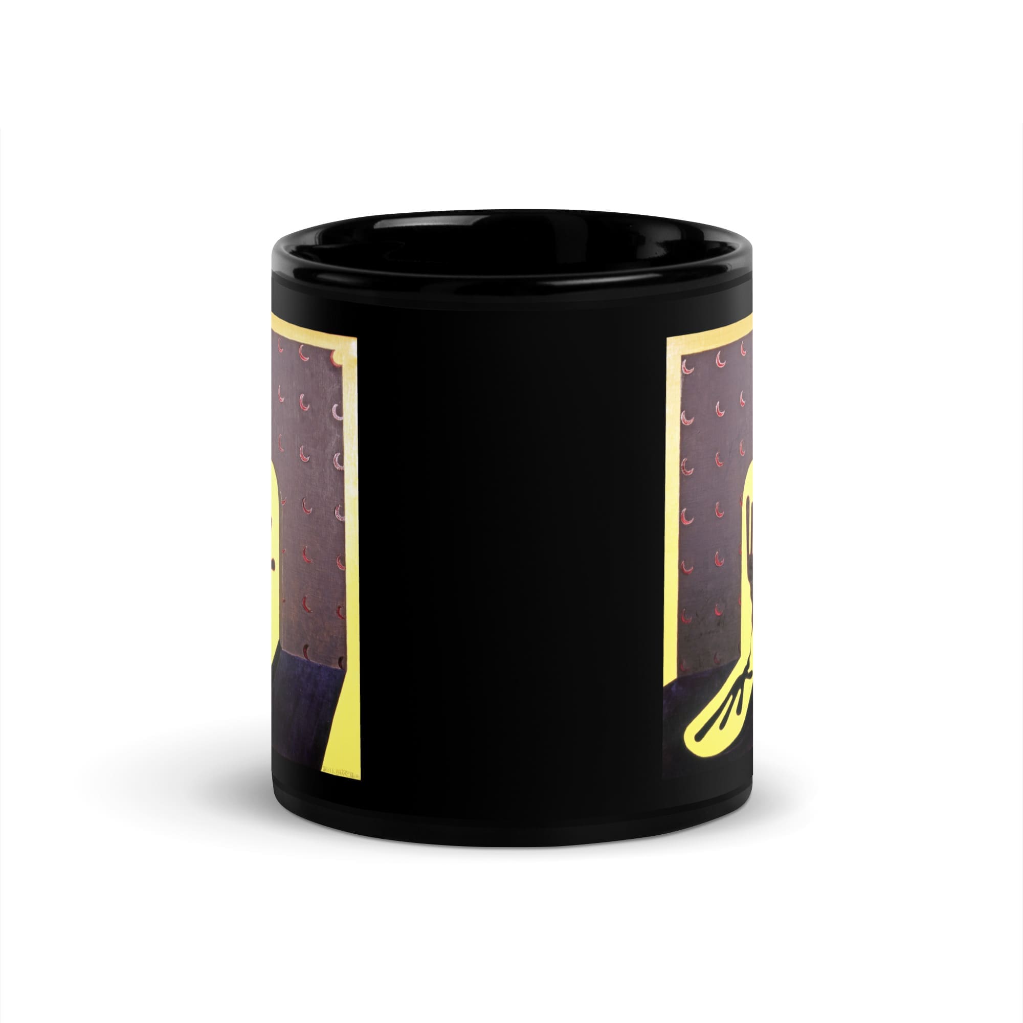 BTC. Cc. Aloha 1. Black Glossy Mug - Image 3